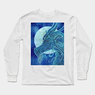 The Blue Dragon by Renee L Lavoie Long Sleeve T-Shirt